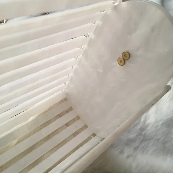 NWT Rachel Roy Lucite Basket Acrylic Crossbody Purse Bag - Picture 8 of 8